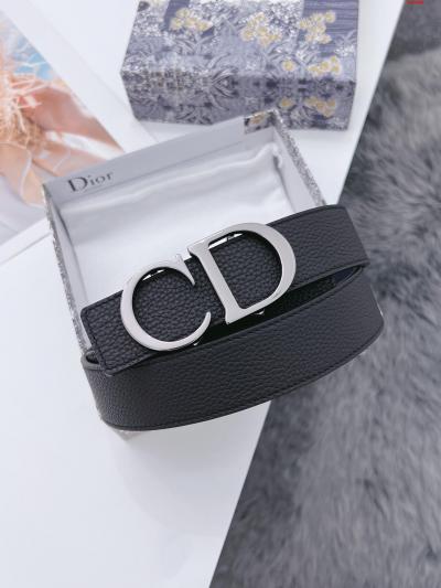  Dior.迪奥全套包装  男士休闲皮带系列 简约金属 CD 标志 演绎时尚风格 自信活力 易搭配服饰 宽度 35mm