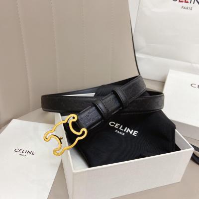 -赛琳Celine  新款凯旋门logo  腰带皮带  女士腰带 宽度2.5cm 升级镏金五金   